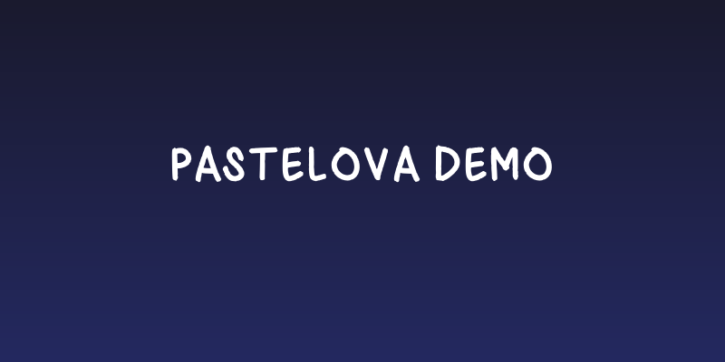Pastelova Demo Social Header