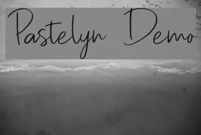 Pastelyn Demo Font examples
