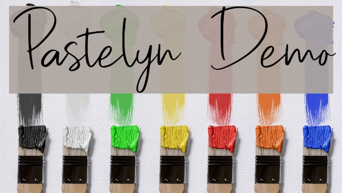 Pastelyn Demo Font examples