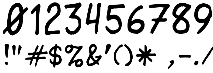 Pasteris Font OTHER CHARS