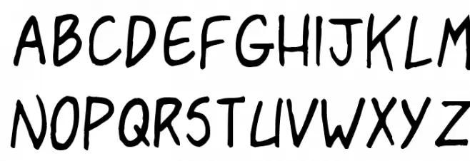 Pasteris خط أحرف كبيرة