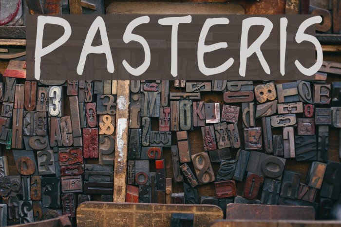 Pasteris Font examples