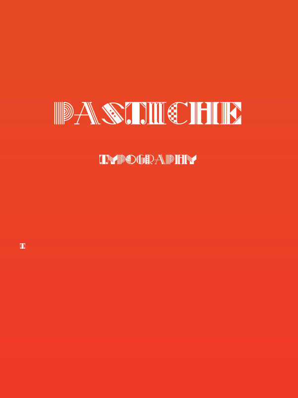 Pastiche Poster