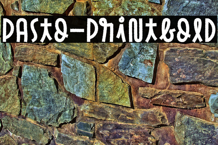 Pasto-PrintBold Example 1