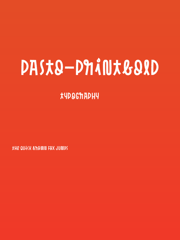 Pasto-PrintBold Poster