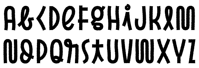 Pasto-PrintBold Font LOWERCASE