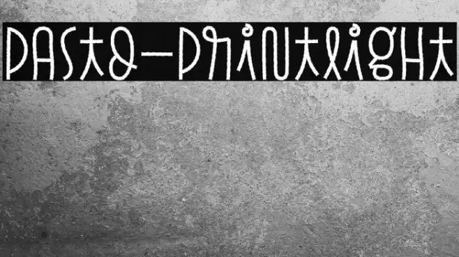 Pasto-PrintLight Font examples