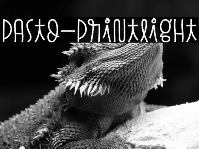 Pasto-PrintLight Font examples