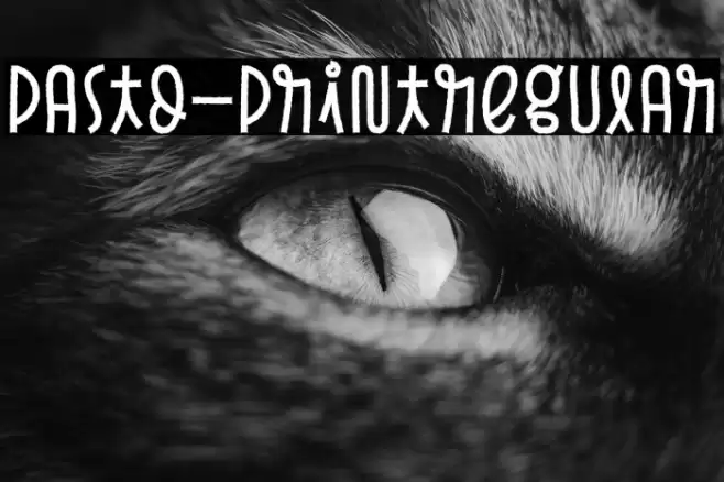 Pasto-PrintRegular Font examples