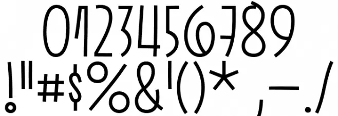 Pasto-SharpLight Font OTHER CHARS