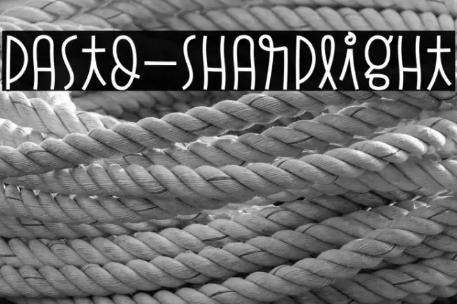 Pasto-SharpLight Font examples