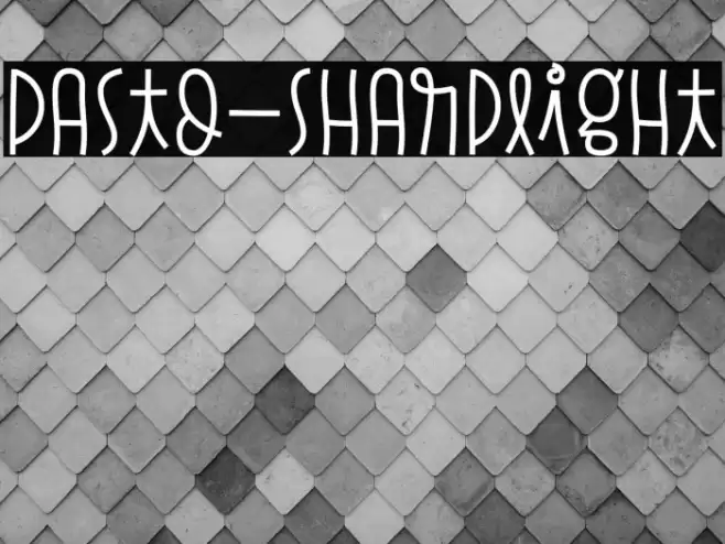 Pasto-SharpLight Font examples