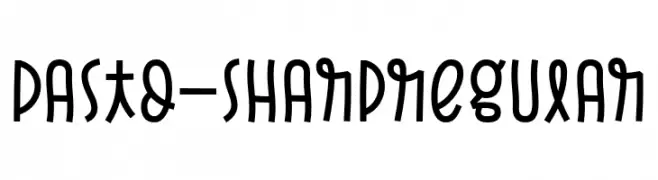 Pasto-SharpRegular  font caratteri gratis