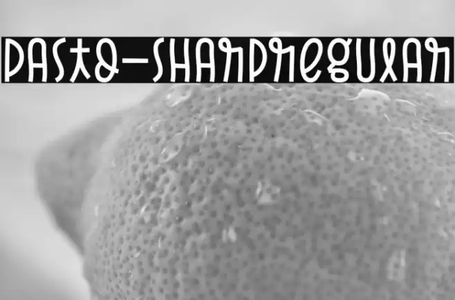 Pasto-SharpRegular Font examples