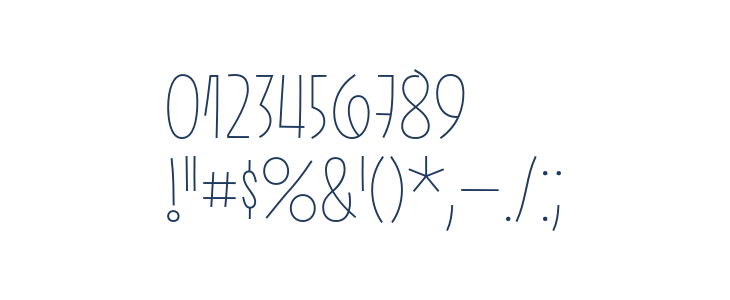 Pasto-SharpThin Other Characters