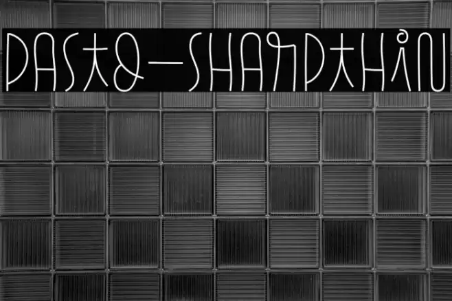Pasto-SharpThin Font examples
