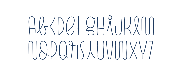 Pasto-SharpThin Lowercase