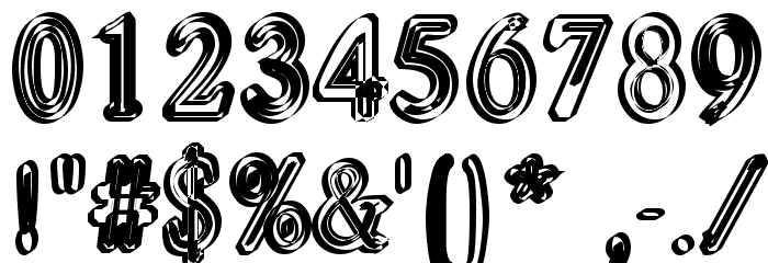 Pastohombre Regular Font OTHER CHARS