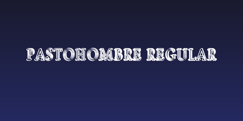 Pastohombre Regular Social Header