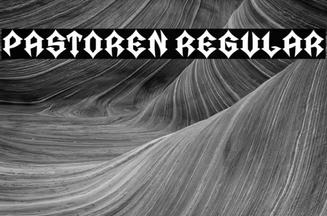 Pastoren Regular Font examples