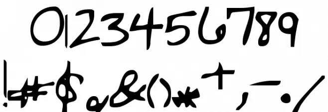 Pastorswrit Font OTHER CHARS