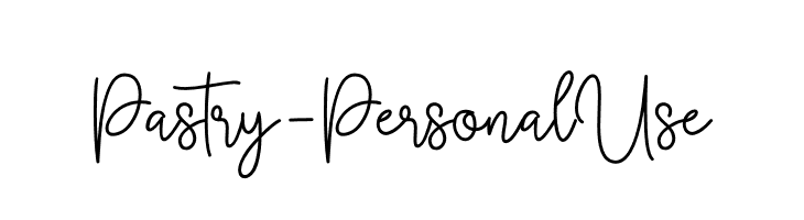 Pastry - Personal Use  フリーフォントのダウンロード