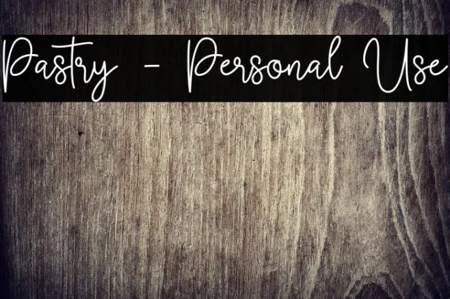 Pastry - Personal Use Example 2