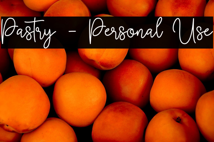 Pastry - Personal Use Example 3