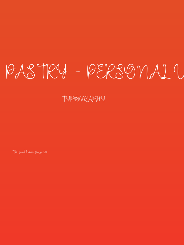 Pastry - Personal Use Poster
