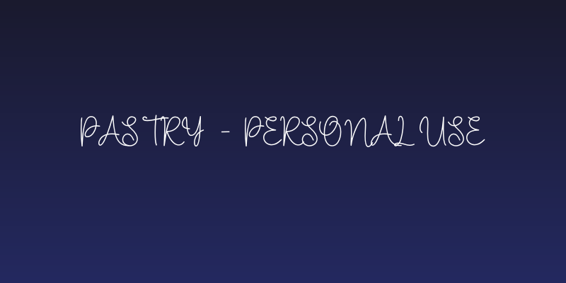 Pastry - Personal Use Social Header
