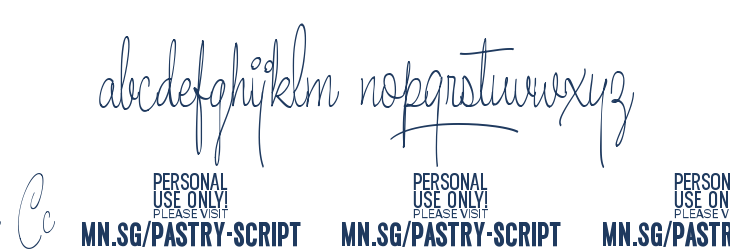 Pastry Script Vari PERSONAL Narrow Light Font Preview