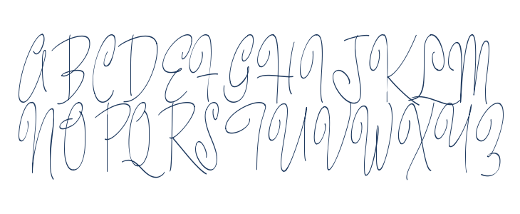 Pastry Script Vari PERSONAL Narrow Light Uppercase