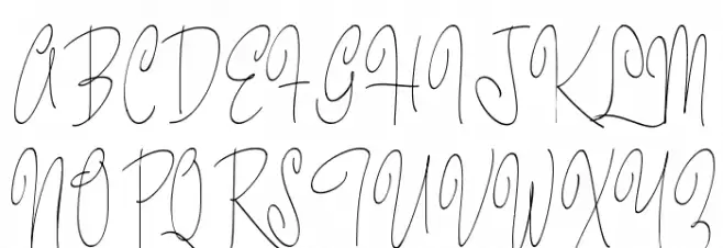 Pastry Script Vari PERSONAL Narrow Light फ़ॉन्ट अपरकेस