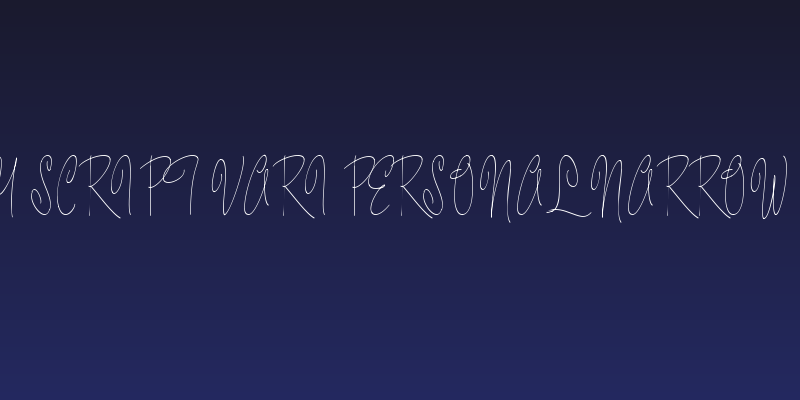 Pastry Script Vari PERSONAL Narrow Light Social Header