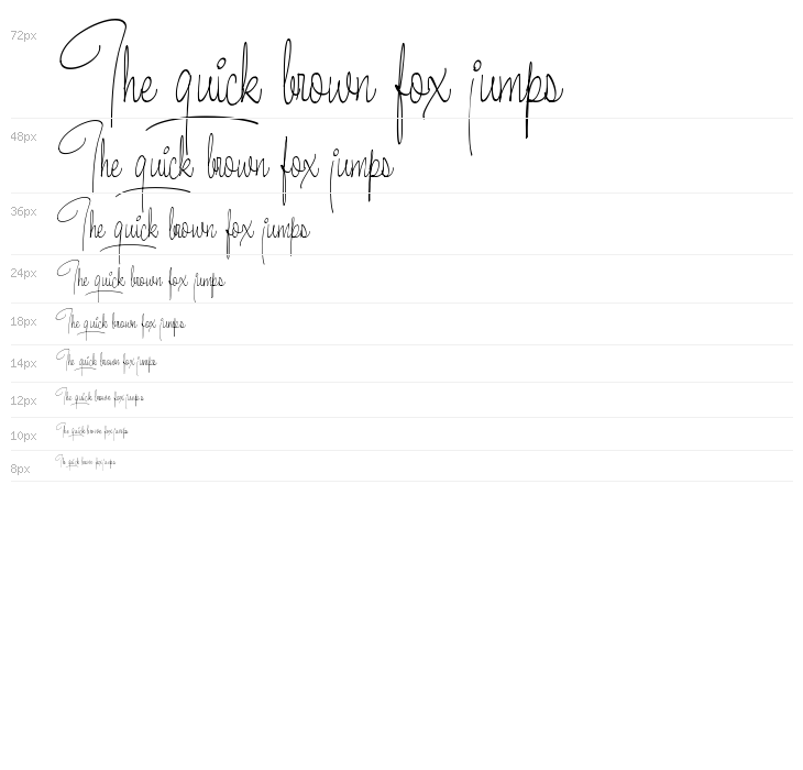 Pastry Script Vari PERSONAL Narrow Light Waterfall