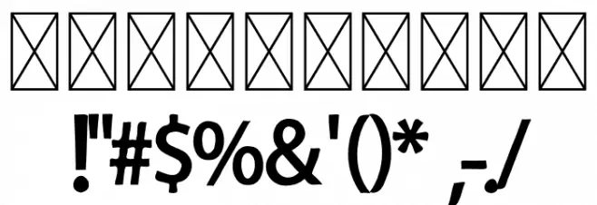 Patahola Font OTHER CHARS