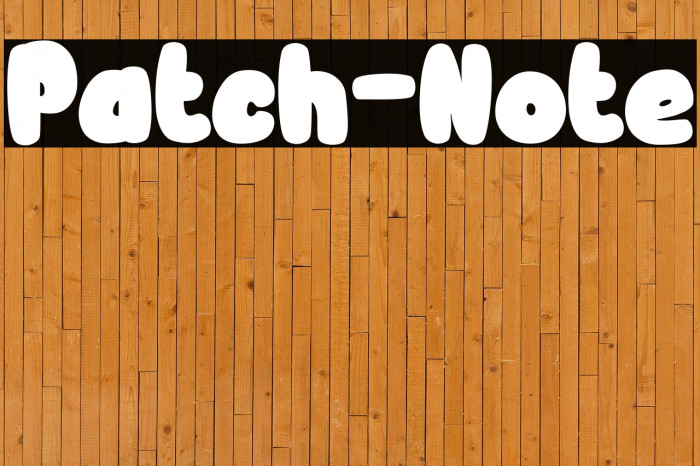 Patch-Note Example 1