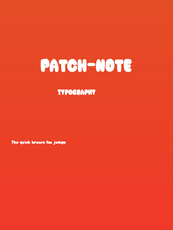 Patch-Note Poster