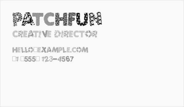 PatchFun Business Card