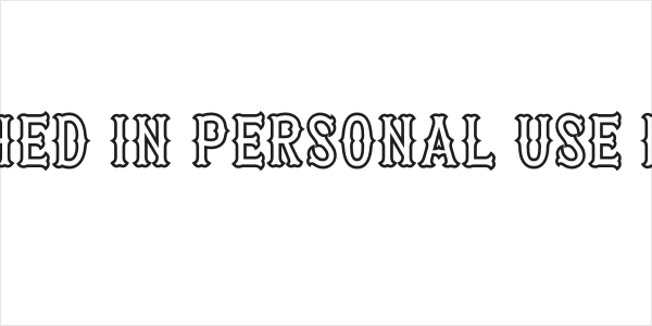 Patched In PERSONAL USE Black Logo