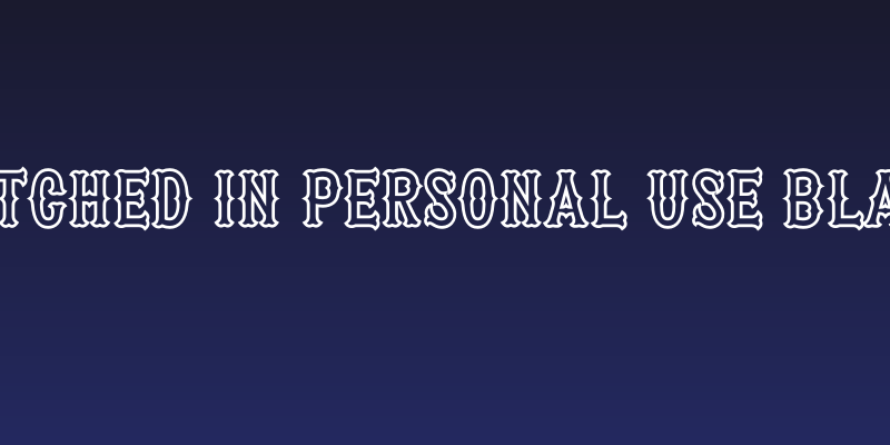 Patched In PERSONAL USE Black Social Header