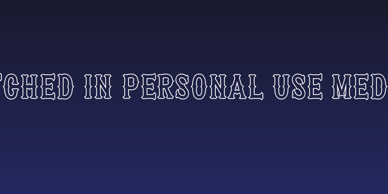 Patched In PERSONAL USE Medium Social Header
