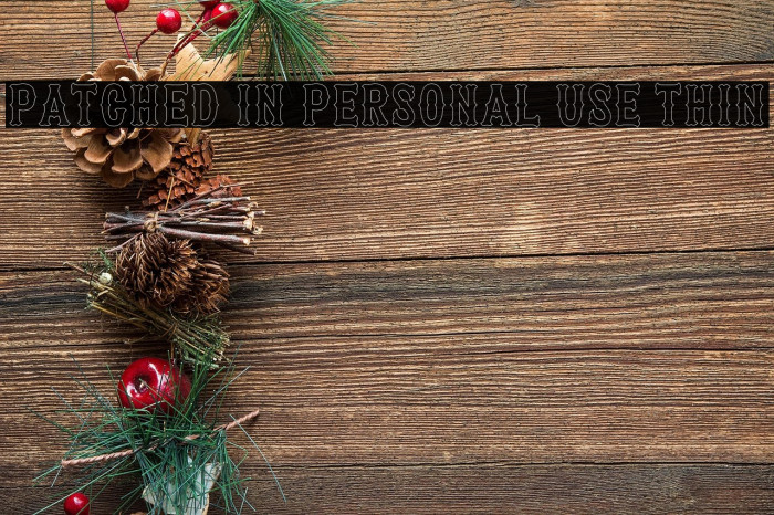 Patched In PERSONAL USE Thin Example 2