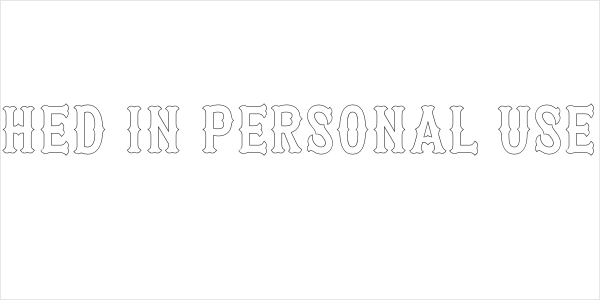 Patched In PERSONAL USE Thin Logo