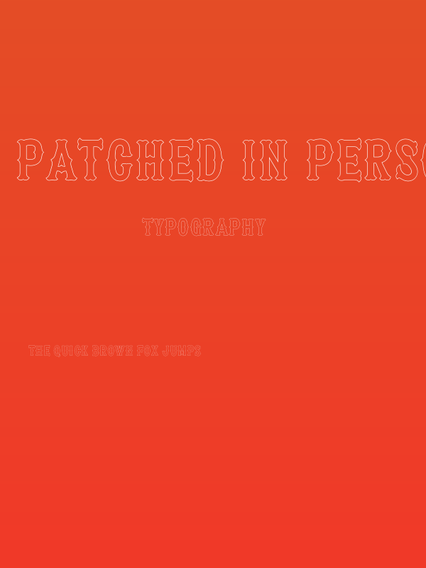 Patched In PERSONAL USE Thin Poster