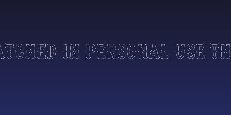 Patched In PERSONAL USE Thin Social Header