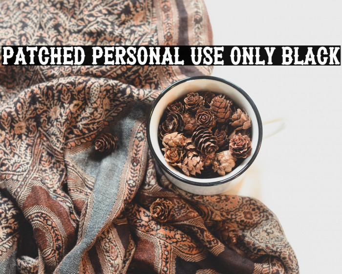 Patched PERSONAL USE ONLY Black Example 2