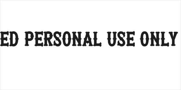Patched PERSONAL USE ONLY Black Logo