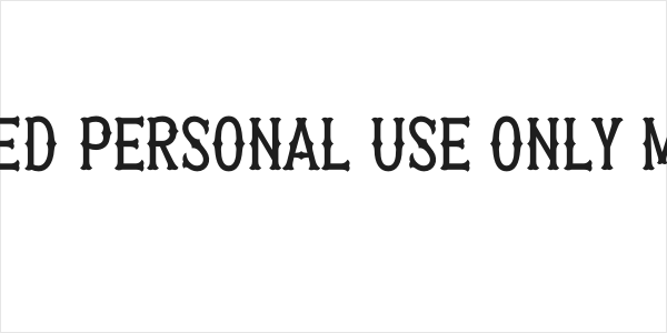 Patched PERSONAL USE ONLY Medium Logo