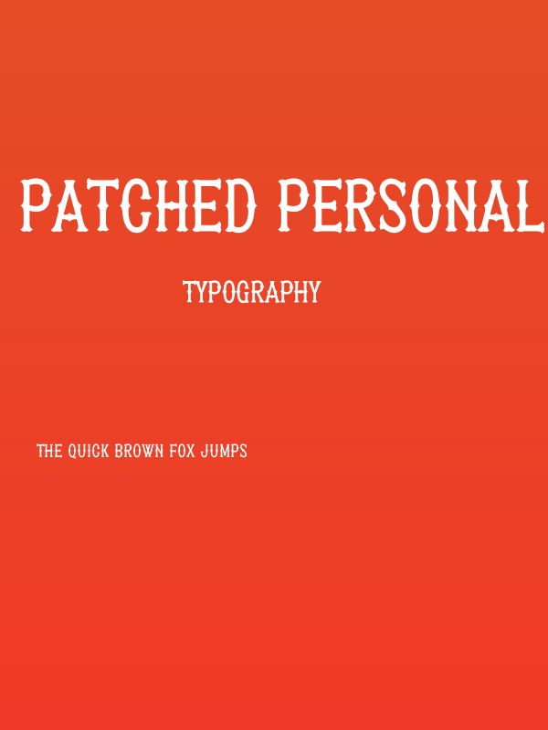 Patched PERSONAL USE ONLY Medium Poster